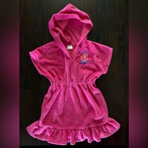 Pink Gymboree cover up with A monogram. GUC. Size 3T.
